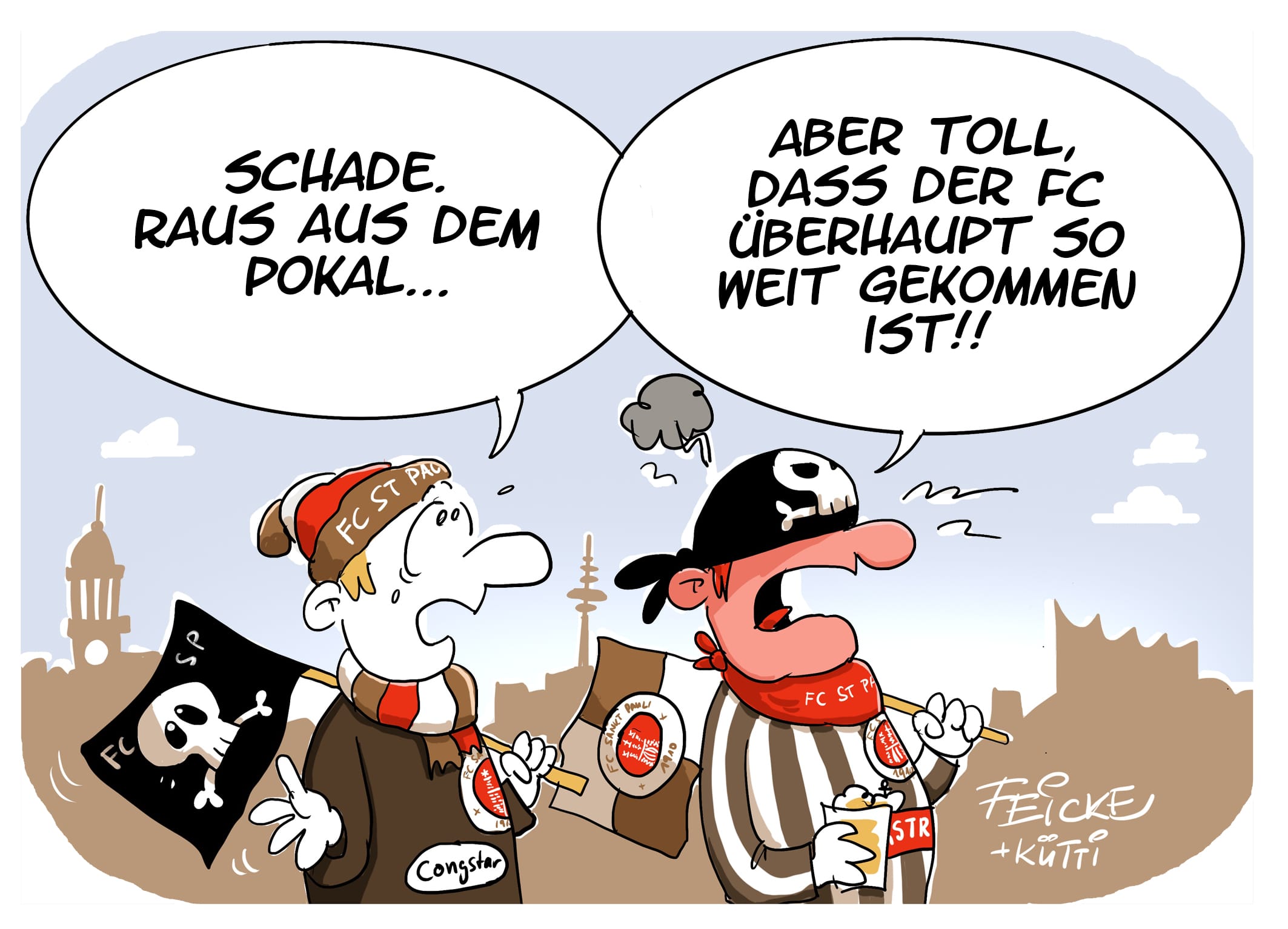 FC St Pauli raus aus dem Pokal